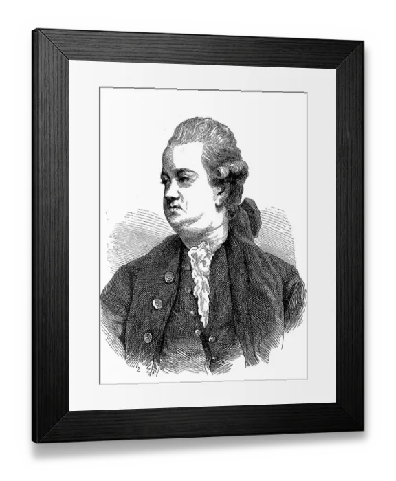 Framed Print : Edward Gibbon, 8 May 1737, 16 January 1794