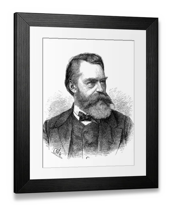 Framed Print : Ferdinand Adolf Gregorovius, 19 January 1821