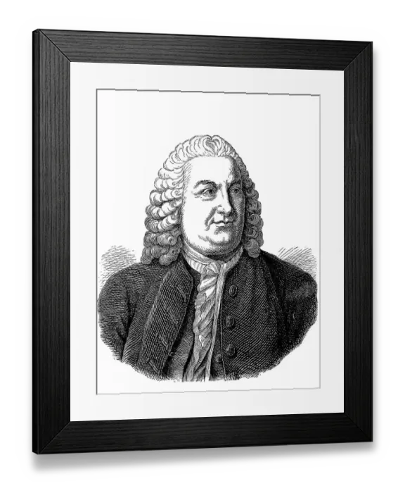 Framed Print : Albrecht Viktor Haller, from 1749 von Haller