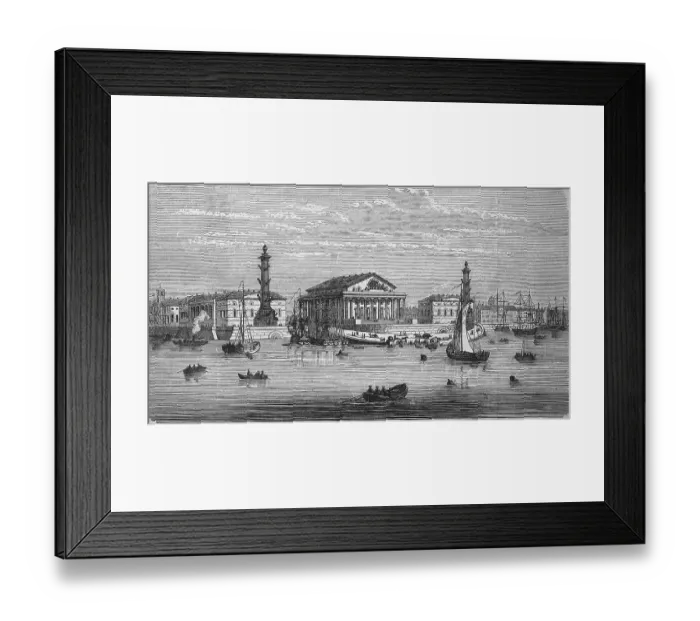 Framed Print : The St Petersburg Stock Exchange in Russia