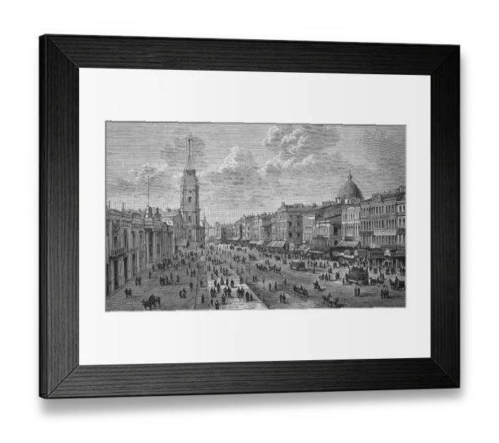 Framed Print : The Nevsky Prospect in Saint Petersburg in Russia