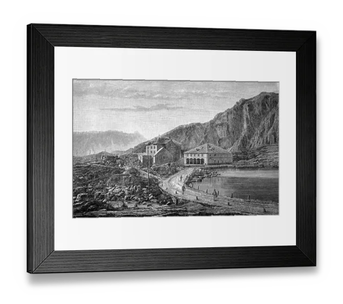 Framed Print : Hospice on the St Gotthard in Switzerland