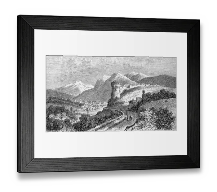 Framed Print : Roveredo, Rovereto in Trento, Italy