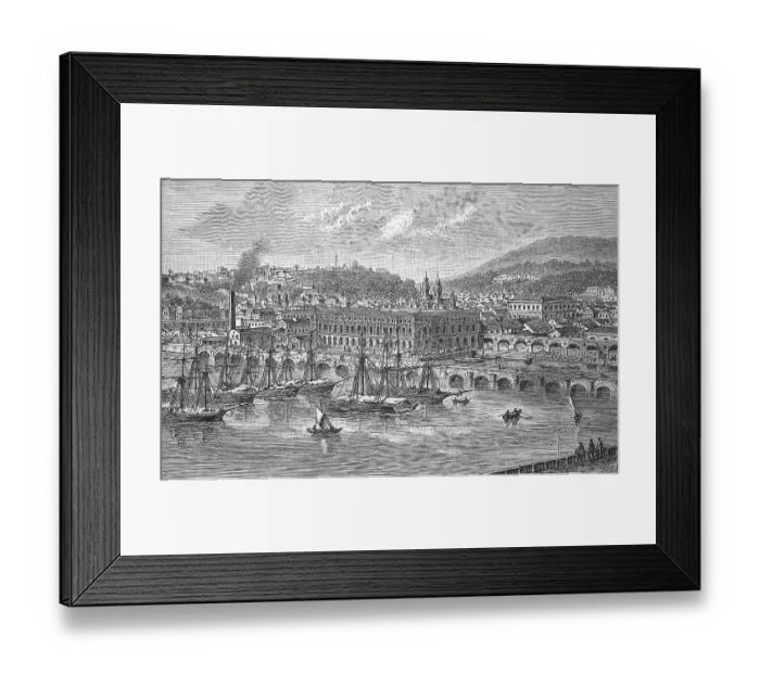 Framed Print : Rua d'Alfandega in Rio de Janeiro in Brazil Framed Print : Rua d'Alfandega in Rio de Janeiro in Brazil