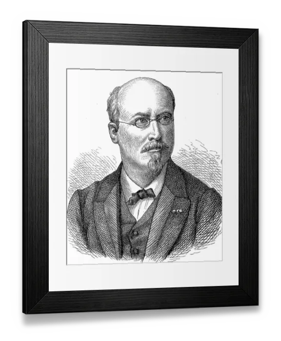 Framed Print : Joseph Joachim Raff, 27 May 1822