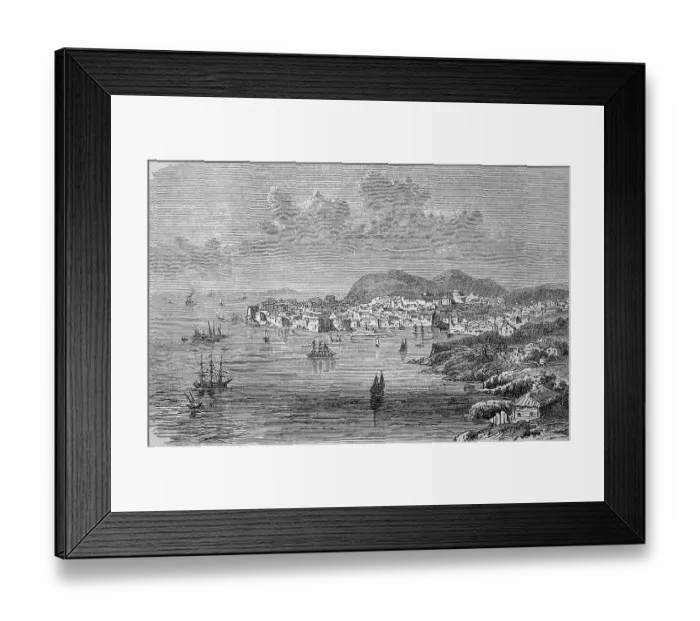 Framed Print : Ragusa in Sicily, Italy, in 1880