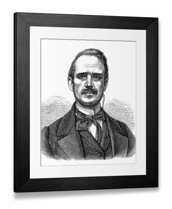 Framed Print : Urbano Rattazzi, 20 June 1808, 5 June 1873