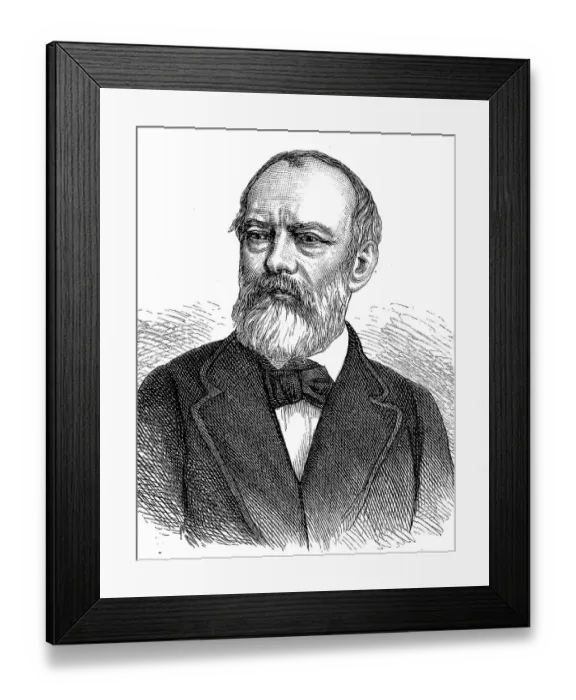 Framed Print : Adolf Stahr, 22 October 1805, 3 October 1876