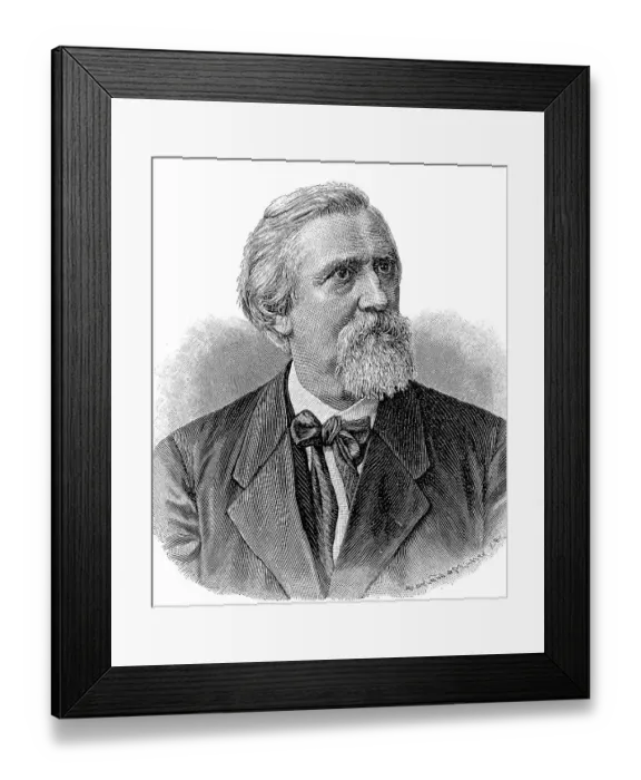 Framed Print : Anton Springer, 13 July 1825 - 31 May 1891 Framed Print : Anton Springer, 13 July 1825 - 31 May 1891