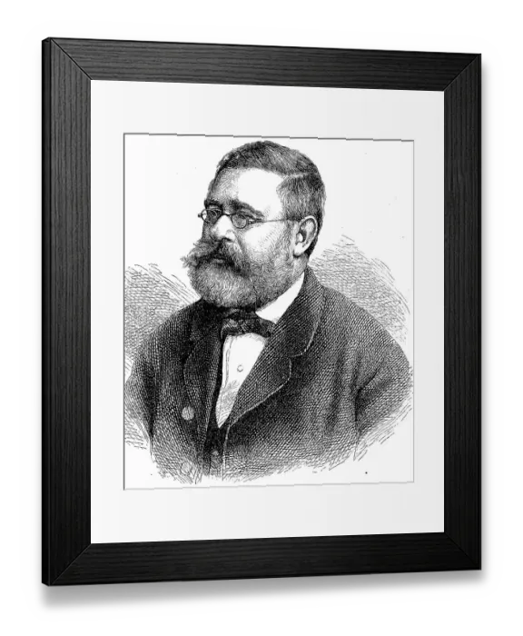Framed Print : Fritz Reuter, Heinrich Ludwig Christian Friedrich Reuter