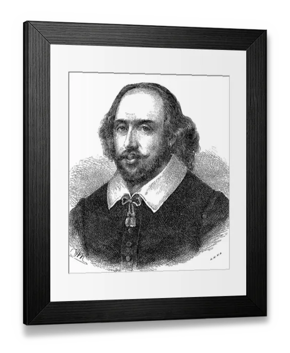 Framed Print : William Shakespeare, 26 April 1564jul