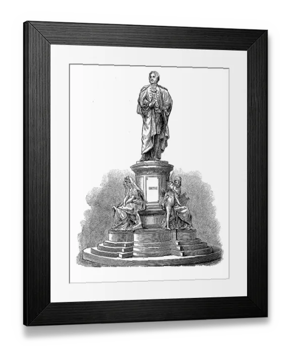 Framed Print : Statue of Goethe by Fritz Schaper Framed Print : Statue of Goethe by Fritz Schaper