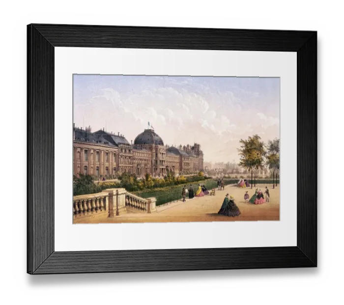 Framed Print : The Tuileries, Tuileries, Paris around 1870 Framed Print : The Tuileries, Tuileries, Paris around 1870