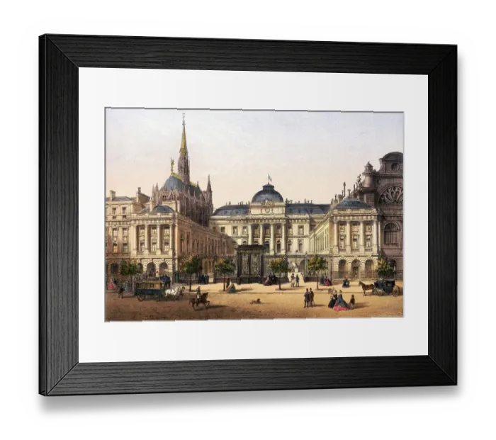 Framed Print : Palace of Justice and Ste. Chapelle Framed Print : Palace of Justice and Ste. Chapelle