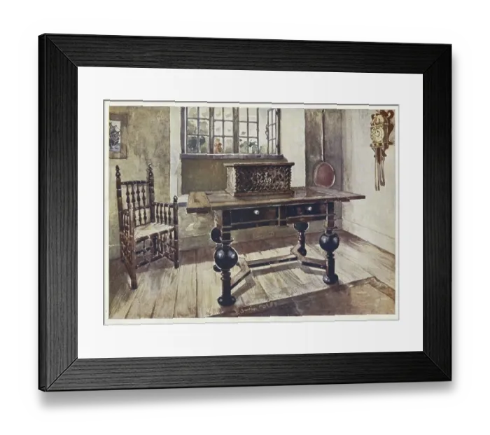 Framed Print : Furniture at the turn of the century 1900