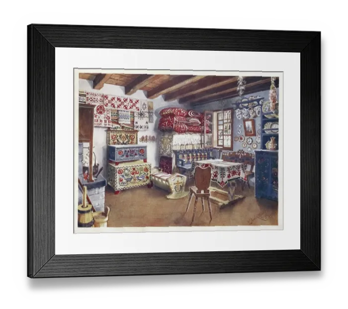 Framed Print : Furniture around the turn of the century 1900