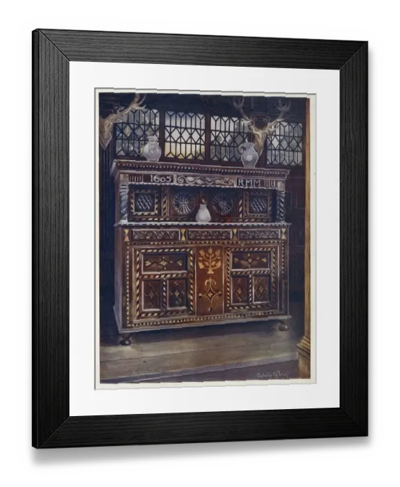 Framed Print : Furniture from around the turn of the century 1900