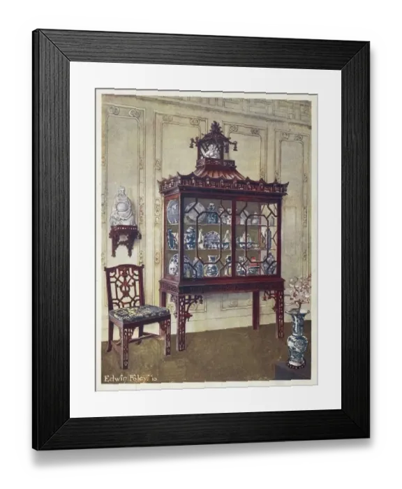 Framed Print : Furniture around the turn of the century 1900