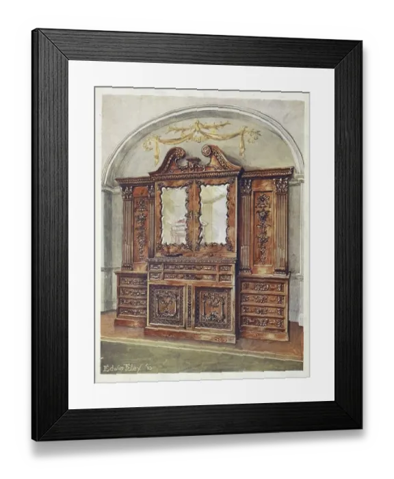 Framed Print : Furniture around the turn of the century 1900 Framed Print : Furniture around the turn of the century 1900