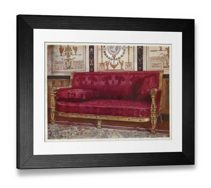 Framed Print : Furniture around the turn of the century 1900 Framed Print : Furniture around the turn of the century 1900