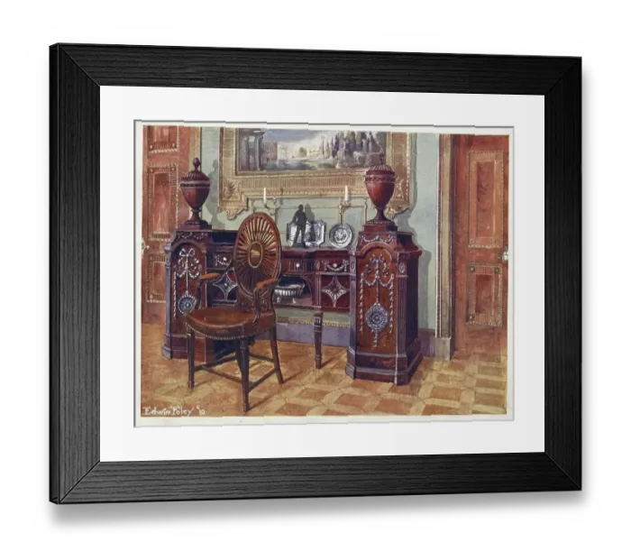 Framed Print : Furniture around the turn of the century 1900