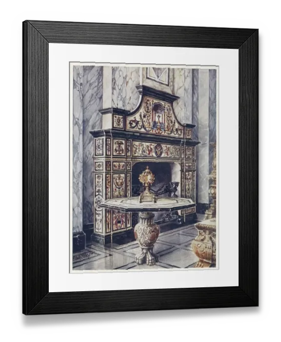 Framed Print : Furniture from around the turn of the century 1900 Framed Print : Furniture from around the turn of the century 1900