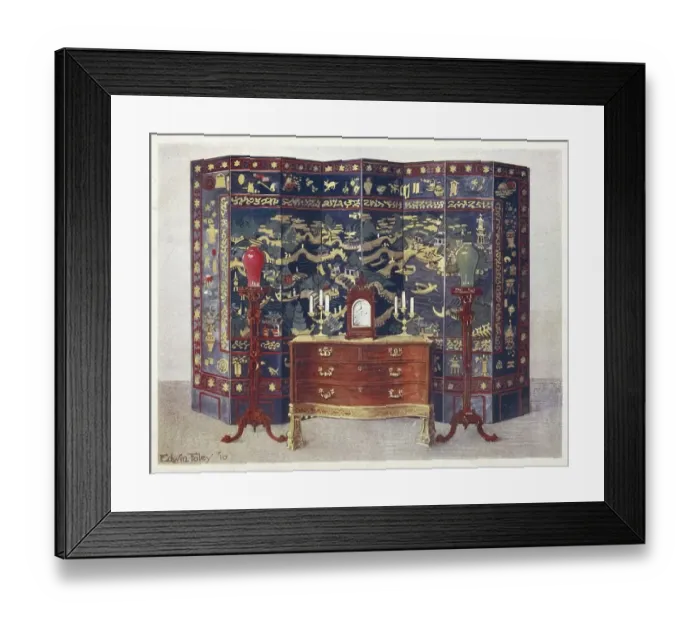 Framed Print : Furniture around the turn of the century 1900