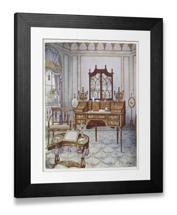 Framed Print : Furniture around the turn of the century 1900