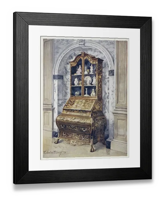 Framed Print : Furniture around the turn of the century 1900