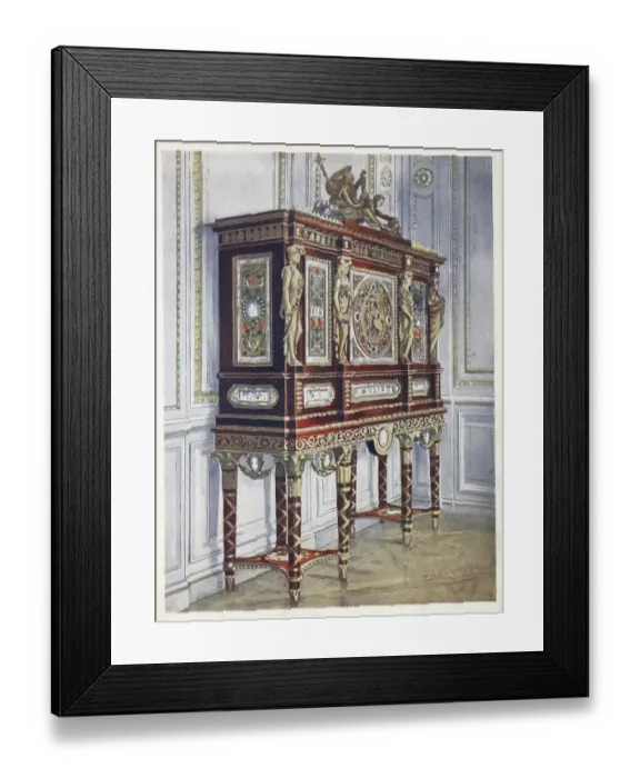 Framed Print : Furniture around the turn of the century 1900