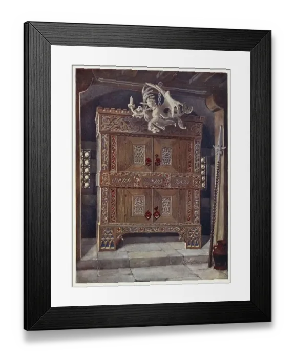 Framed Print : Furniture from around the turn of the century 1900