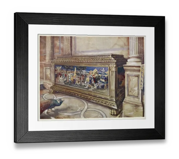 Framed Print : Furniture from the turn of the century 1900