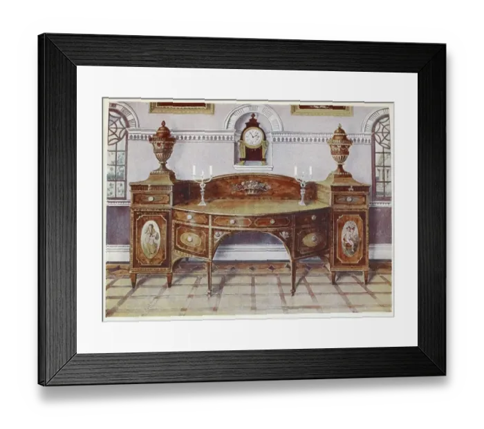 Framed Print : Furniture around the turn of the century 1900