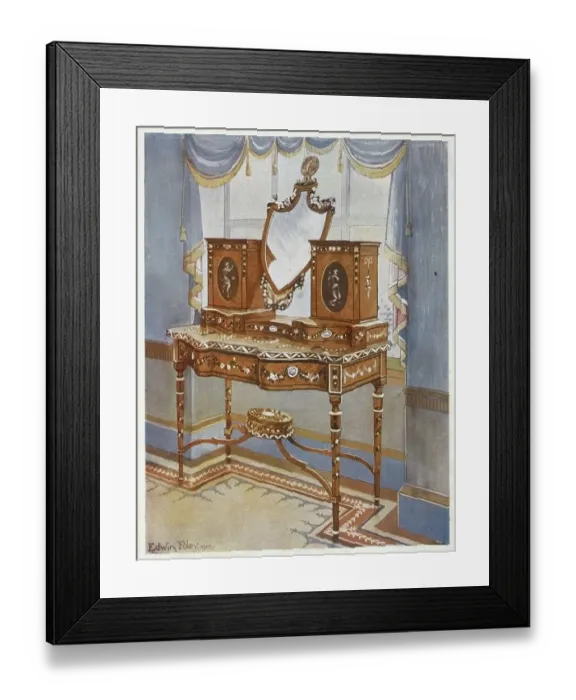 Framed Print : Furniture around the turn of the century 1900 Framed Print : Furniture around the turn of the century 1900