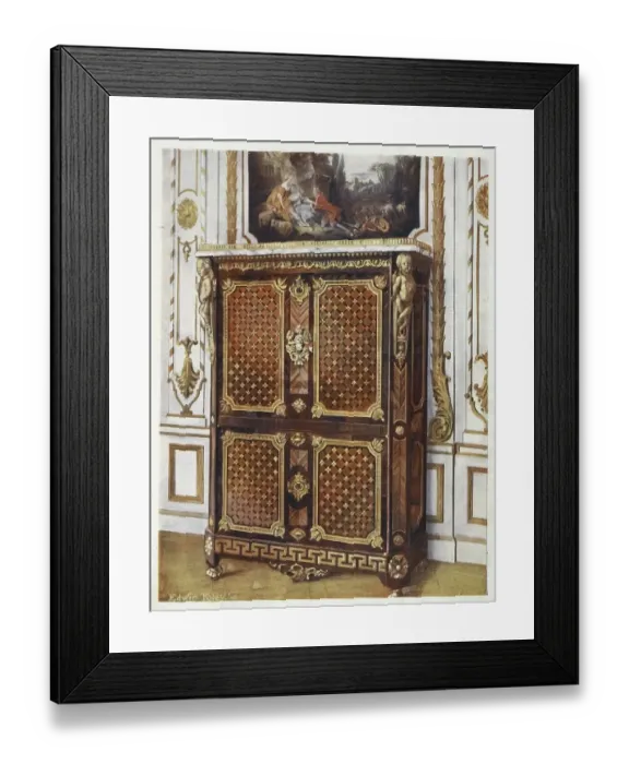 Framed Print : Furniture around the turn of the century 1900