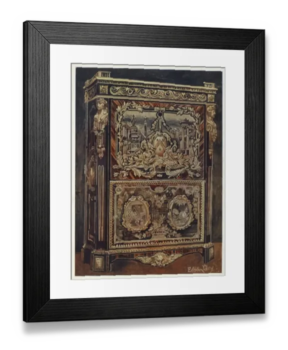 Framed Print : Furniture around the turn of the century 1900 Framed Print : Furniture around the turn of the century 1900