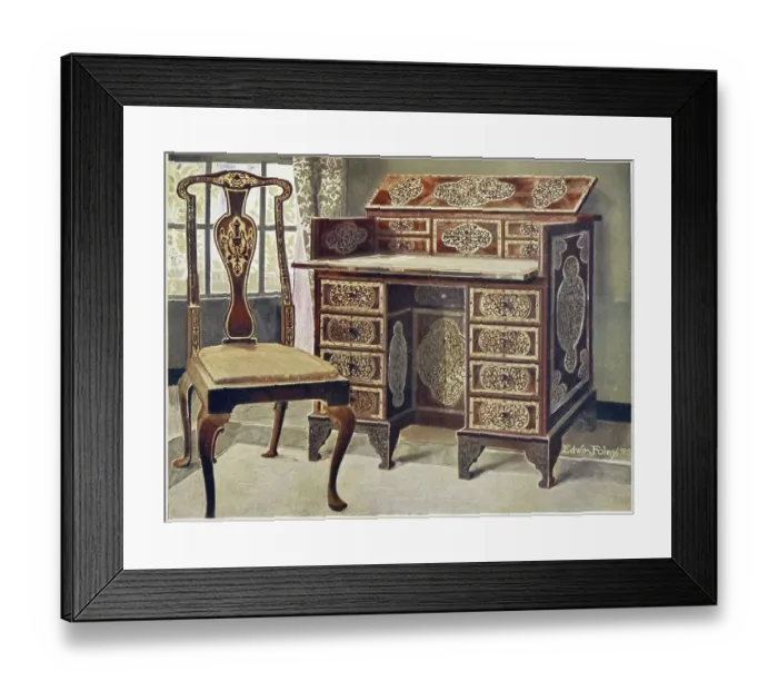 Framed Print : Furniture around the turn of the century 1900