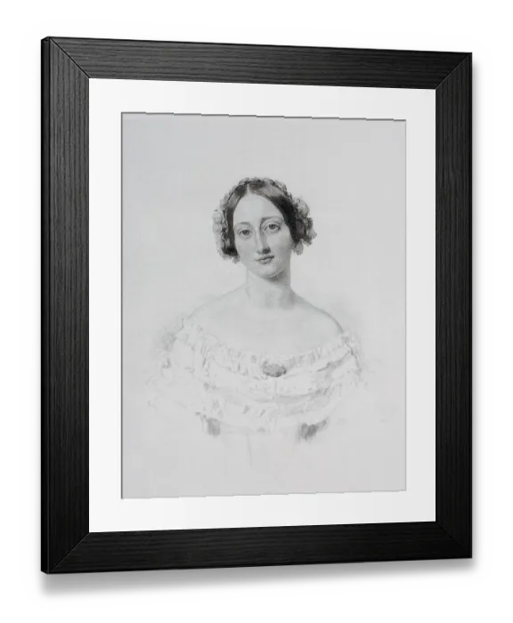 Framed Print : Historical, digitally restored reproduction from a 19th century original