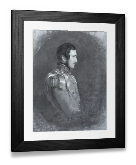 Framed Print : Historical, digitally restored reproduction from a 19th century original