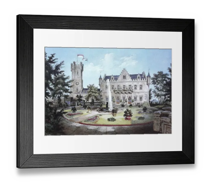 Framed Print : Historic, digitally restored reproduction from a 19th century original