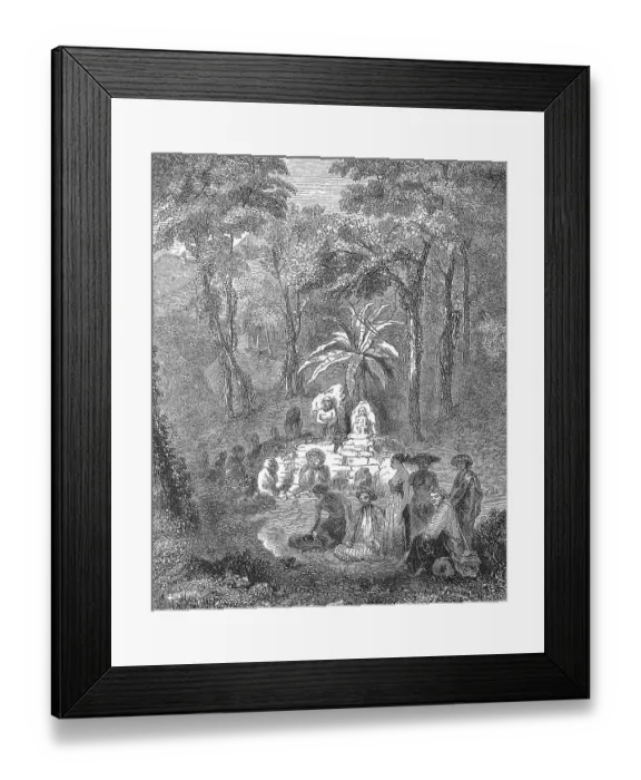 Framed Print : Historic, digitally restored reproduction from a 19th century original