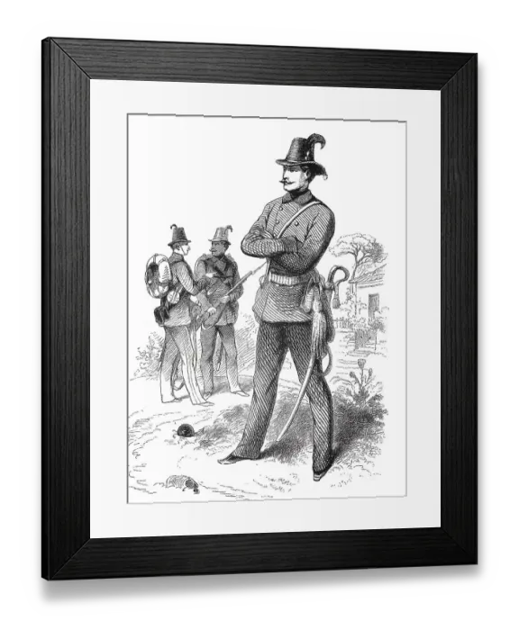 Framed Print : Historical, digitally restored reproduction from a 19th century original Framed Print : Historical, digitally restored reproduction from a 19th century original