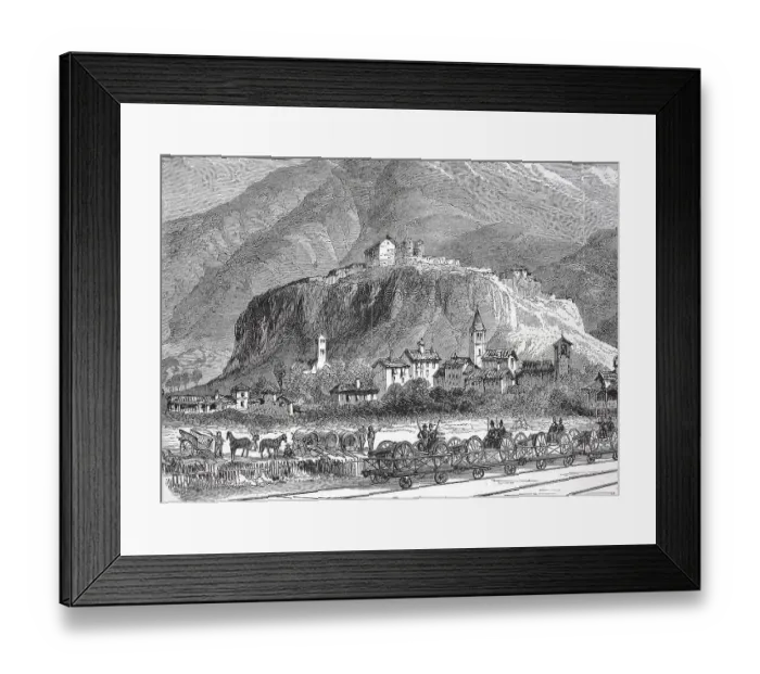 Framed Print : Historical, digitally restored reproduction from a 19th century original