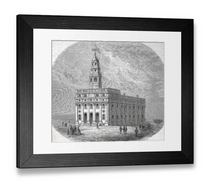 Framed Print : Historic, digitally restored reproduction from a 19th century original