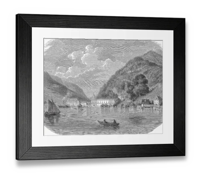 Framed Print : Historical, digitally restored reproduction from a 19th century original