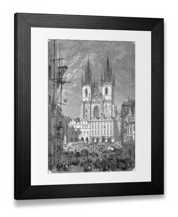 Framed Print : Historical, digitally restored reproduction from a 19th century original