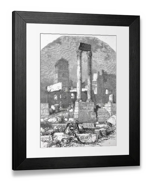 Framed Print : Historical, digitally restored reproduction from a 19th century original