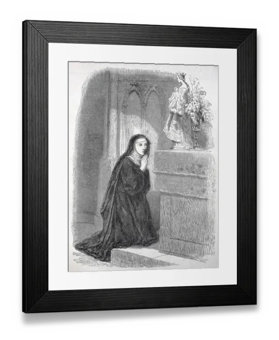 Framed Print : Historical, digitally restored reproduction from a 19th century original