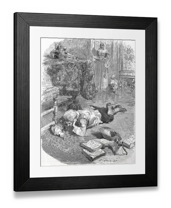 Framed Print : Historical, digitally restored reproduction from a 19th century original Framed Print : Historical, digitally restored reproduction from a 19th century original