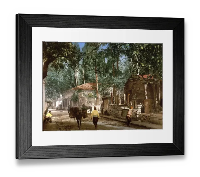 Framed Print : District Scutari, Istanbul, Turkey